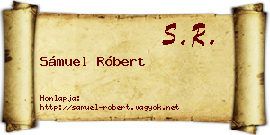 Sámuel Róbert névjegykártya